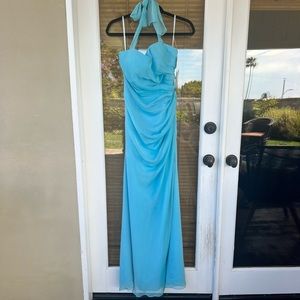 Blue Bella formals halter dress